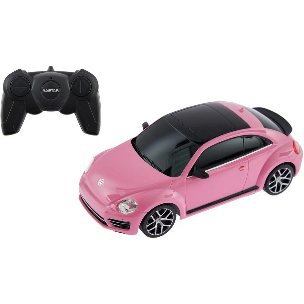Машинка на радиоуправлении Volkswagen Beetle Rastar 76200 pink 1:24 