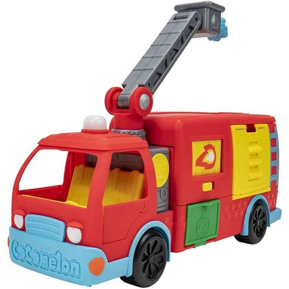 Игровой набор Feature Vehicle Пожарная машина-трансформер CoComelon CMW0220 с аксессуарами