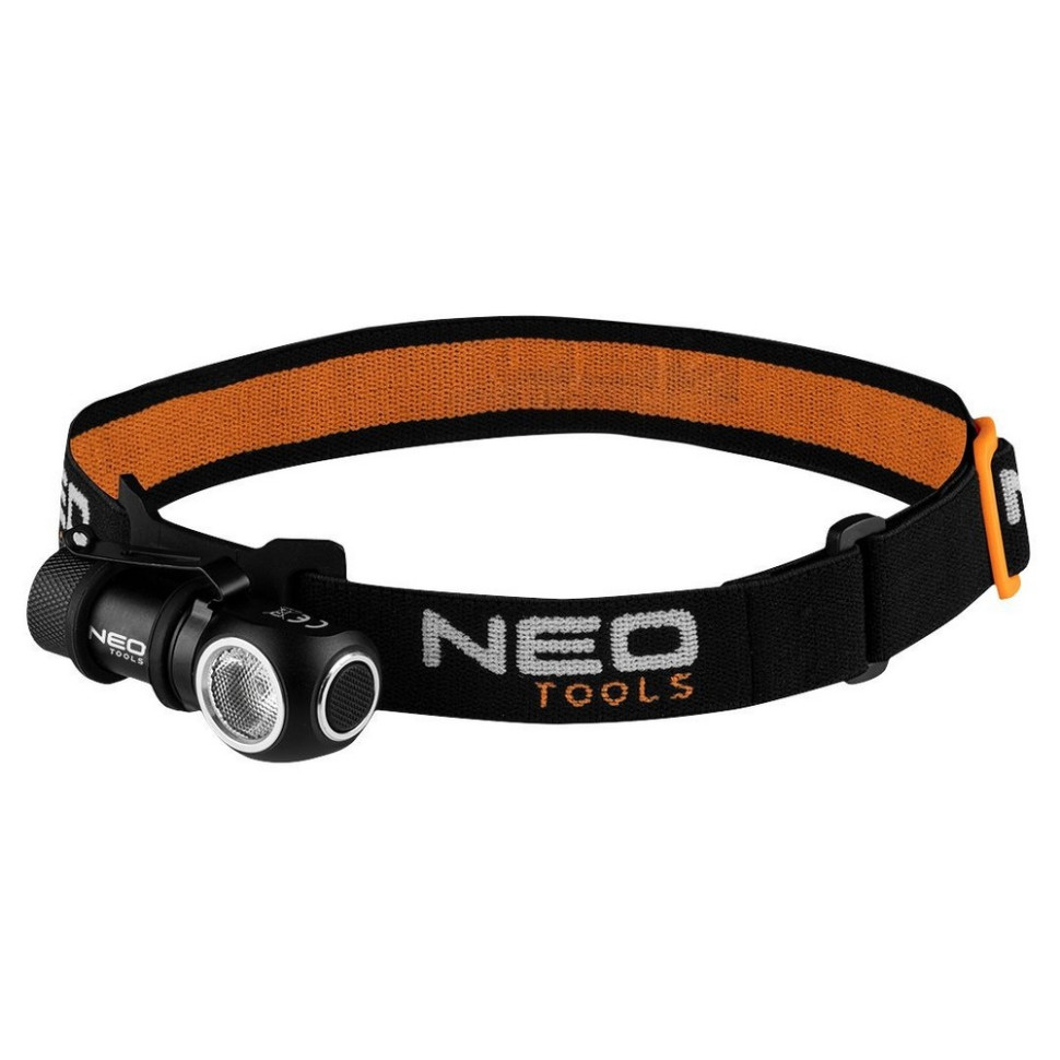 Фонарь налобный аккумуляторный Neo Tool 99-027 черный 600 люмен