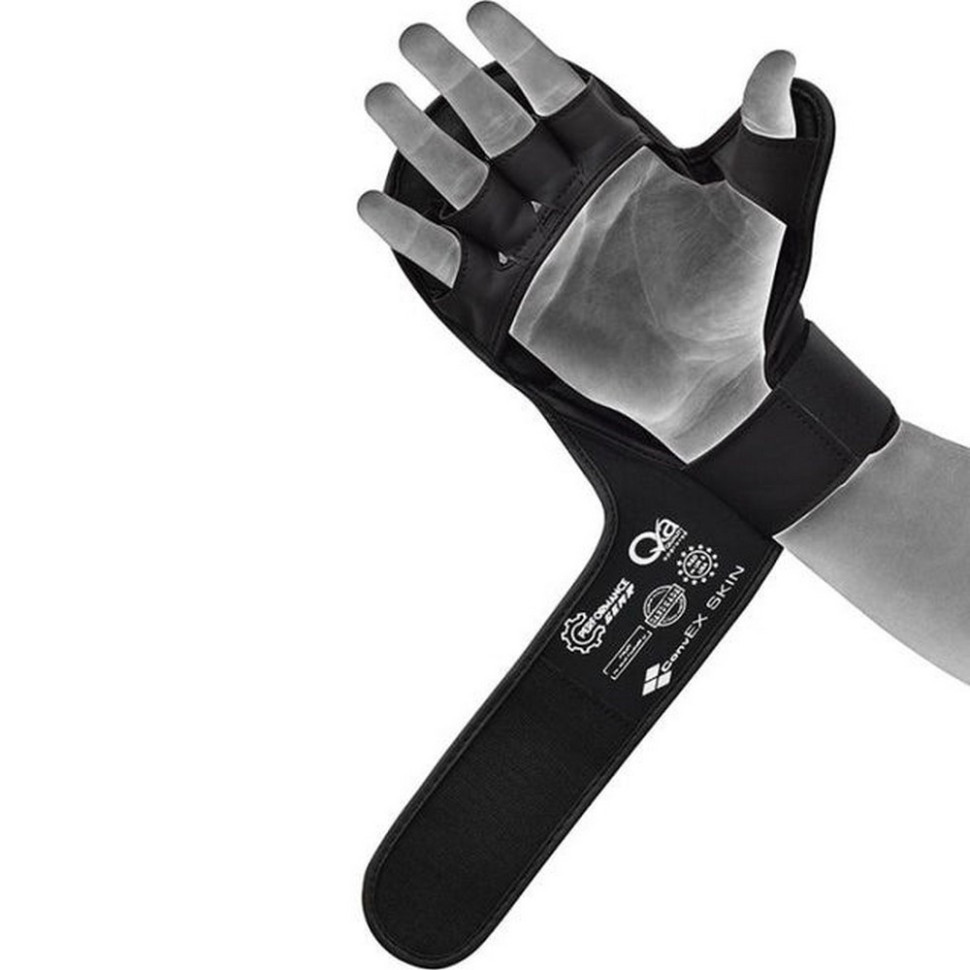 Перчатки для ММА SHOOTER AURA PLUS T-17 RDX Inc Limited GSR-T17BGL-L+ Black Golden, L (капа в комплекте)