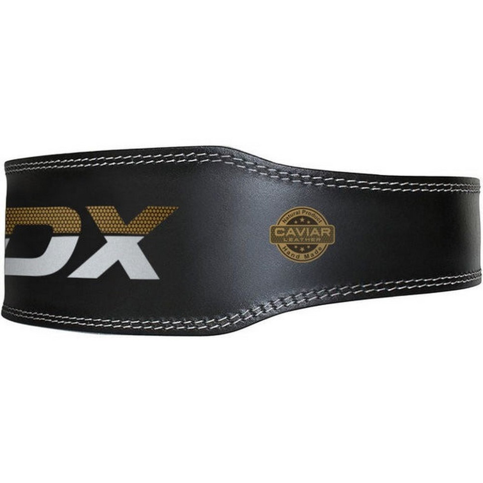 Пояс для тяжелой атлетики 4 RDX Inc Limited WBS-4RB-M, кожаный, Black Gold, M