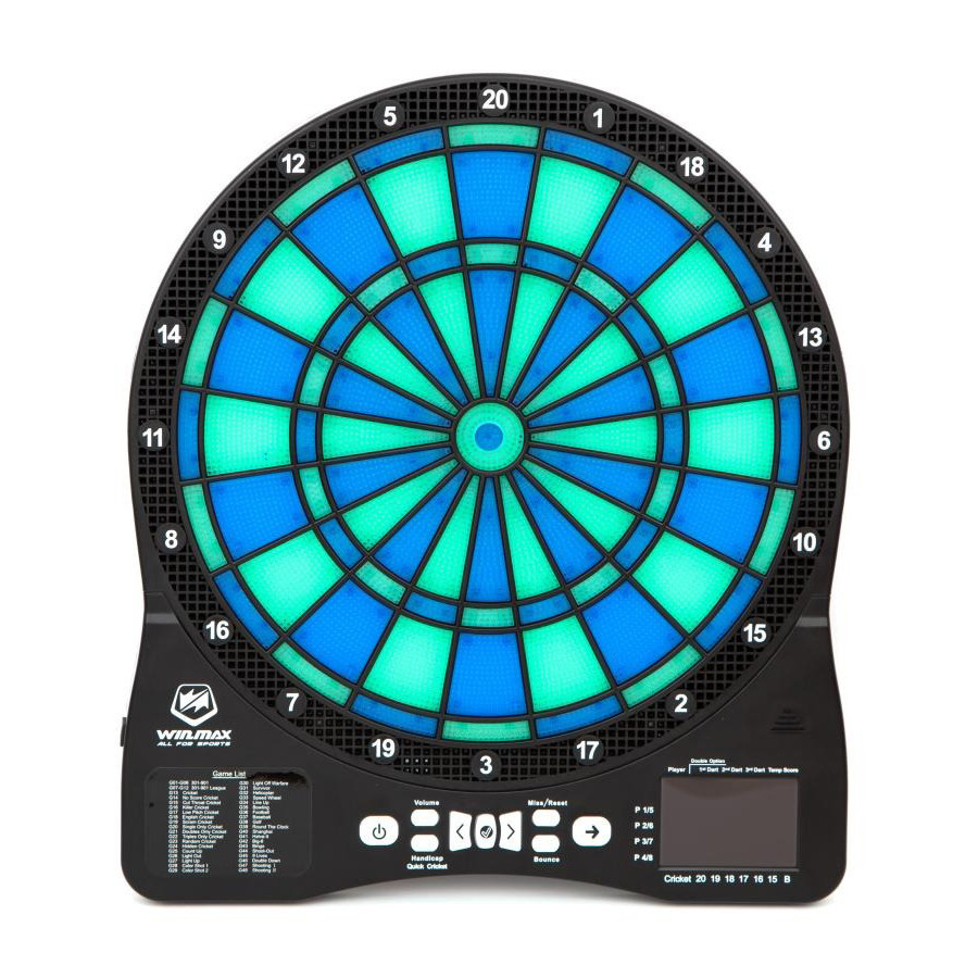 Дартс электронный Lighting Shocker Winmax 3381TT, синий 39.5 x 2.5 x 45 см