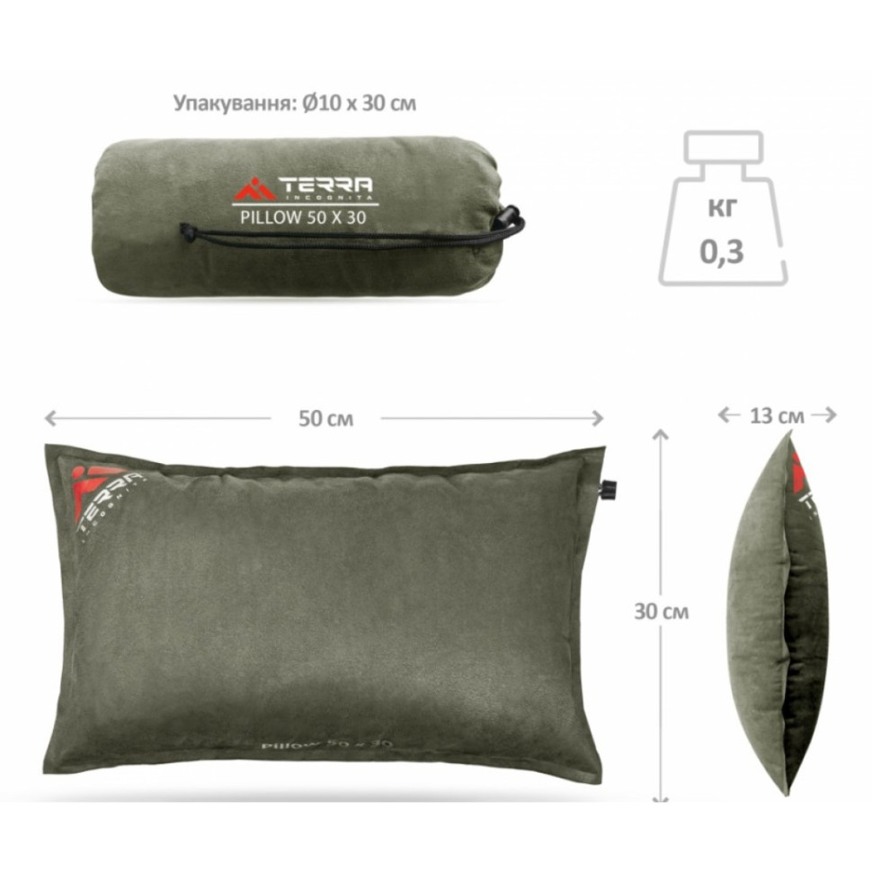 Самонадувна Подушка Pillow Terra Incognita ti-615 компактна 