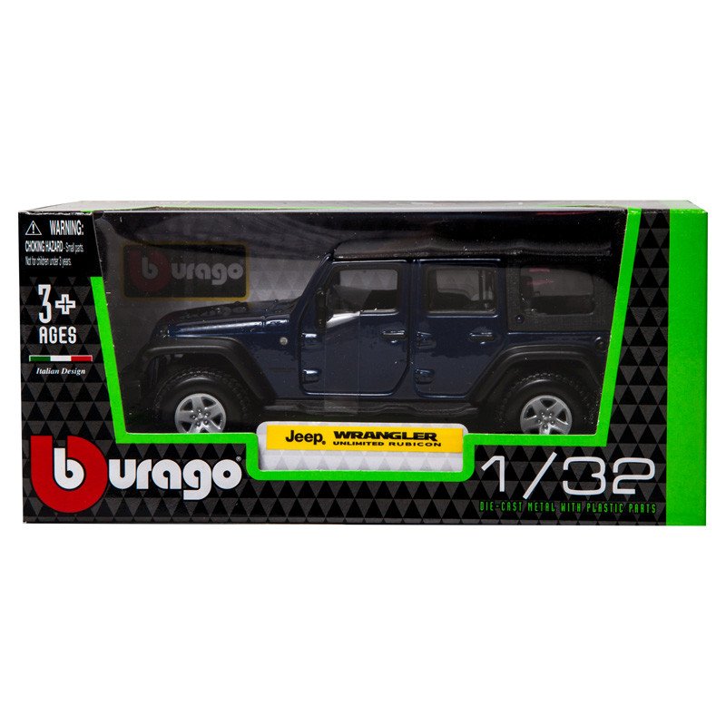 Автомодель - Jeep Wrangler Unlimited Rubicon (1:32) Bburago 18-43012