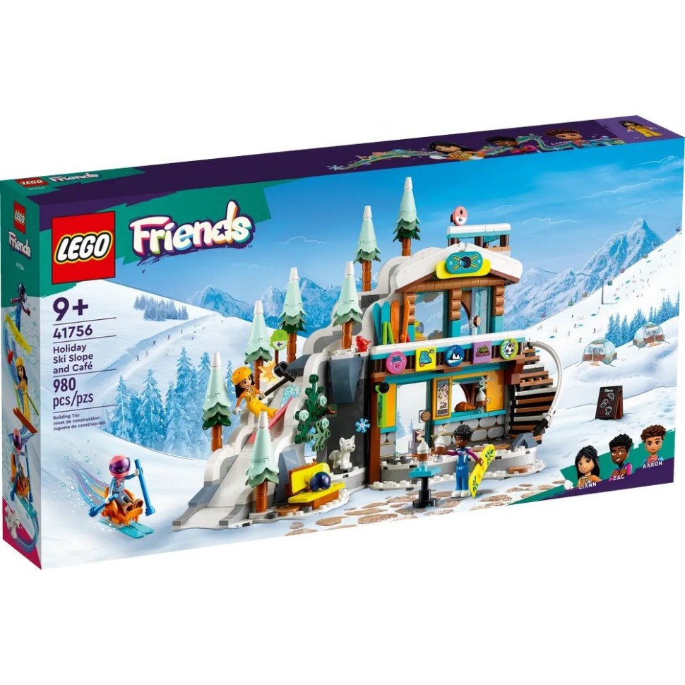 Конструктор Праздничная горнолыжная трасса и кафе LEGO 41756, 980 деталей 