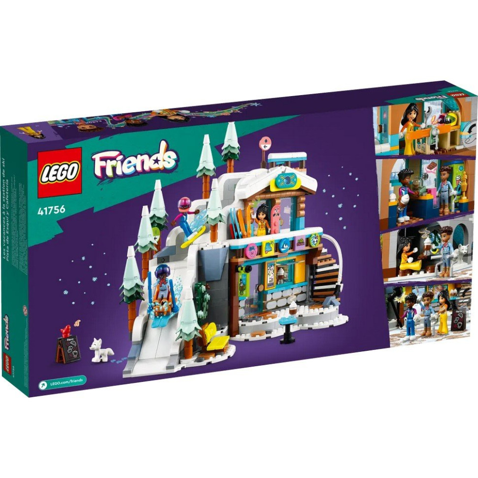 Конструктор Праздничная горнолыжная трасса и кафе LEGO 41756, 980 деталей 