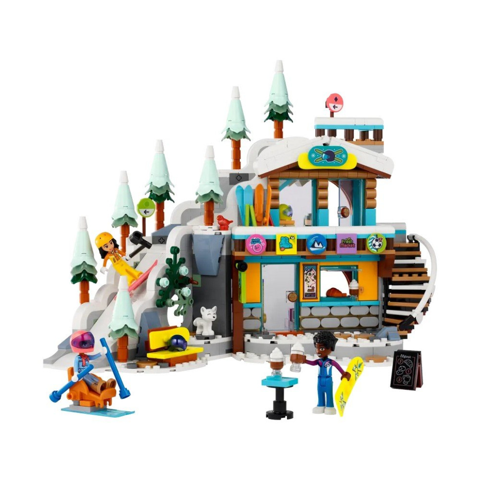 Конструктор Праздничная горнолыжная трасса и кафе LEGO 41756, 980 деталей 