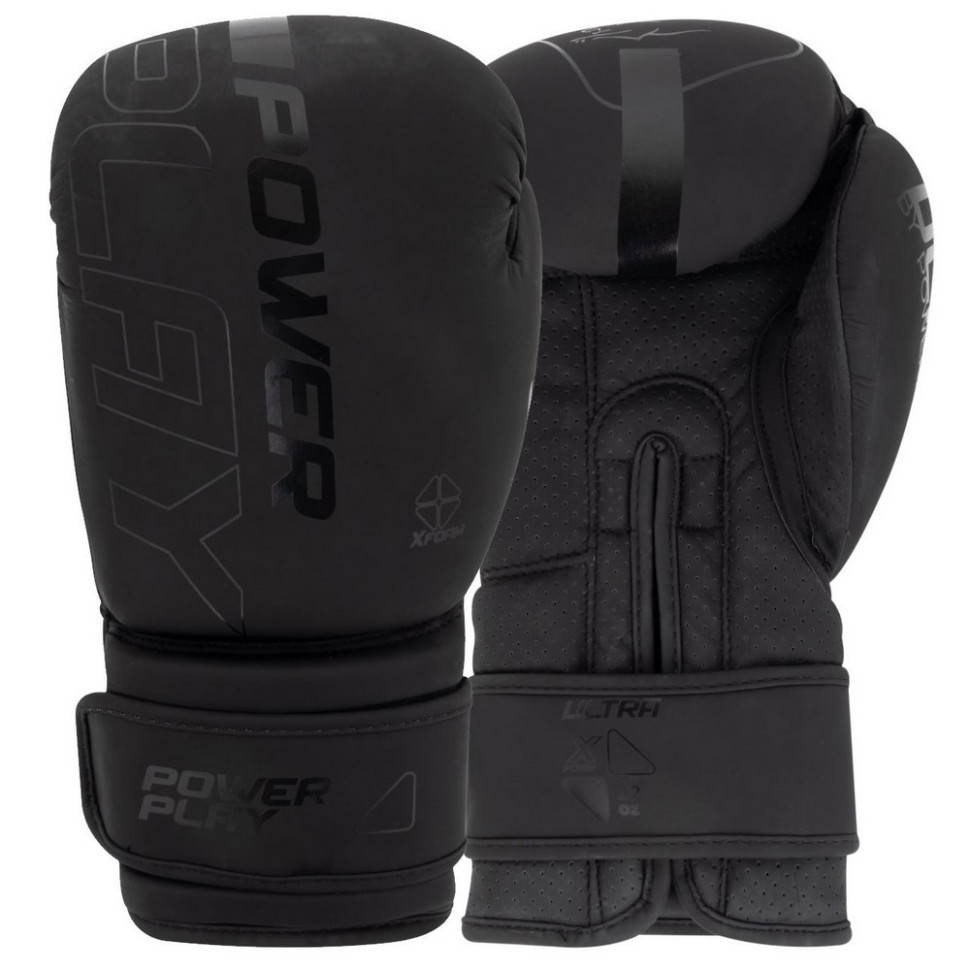 Боксерські рукавиці 3024 Ultra Mat PowerPlay PP_3024_8oz_Black, розмір 8 унцій
