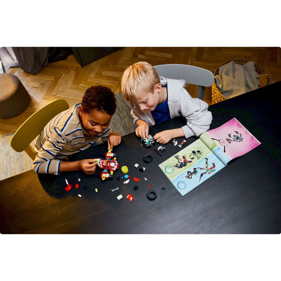 Конструктор LEGO DREAMZzz Робот-тигр Купера и Хот-род авто Зеро 71497, 1006 деталей