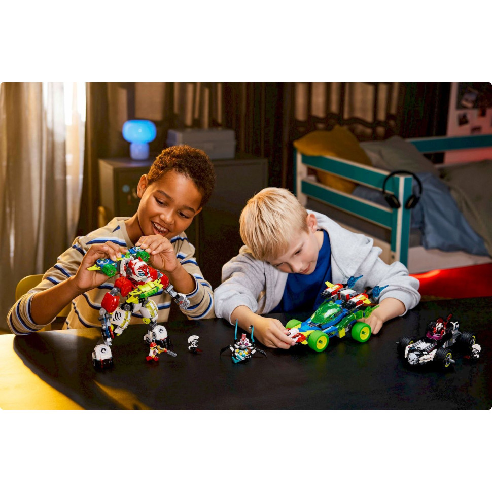 Конструктор LEGO DREAMZzz Робот-тигр Купера и Хот-род авто Зеро 71497, 1006 деталей