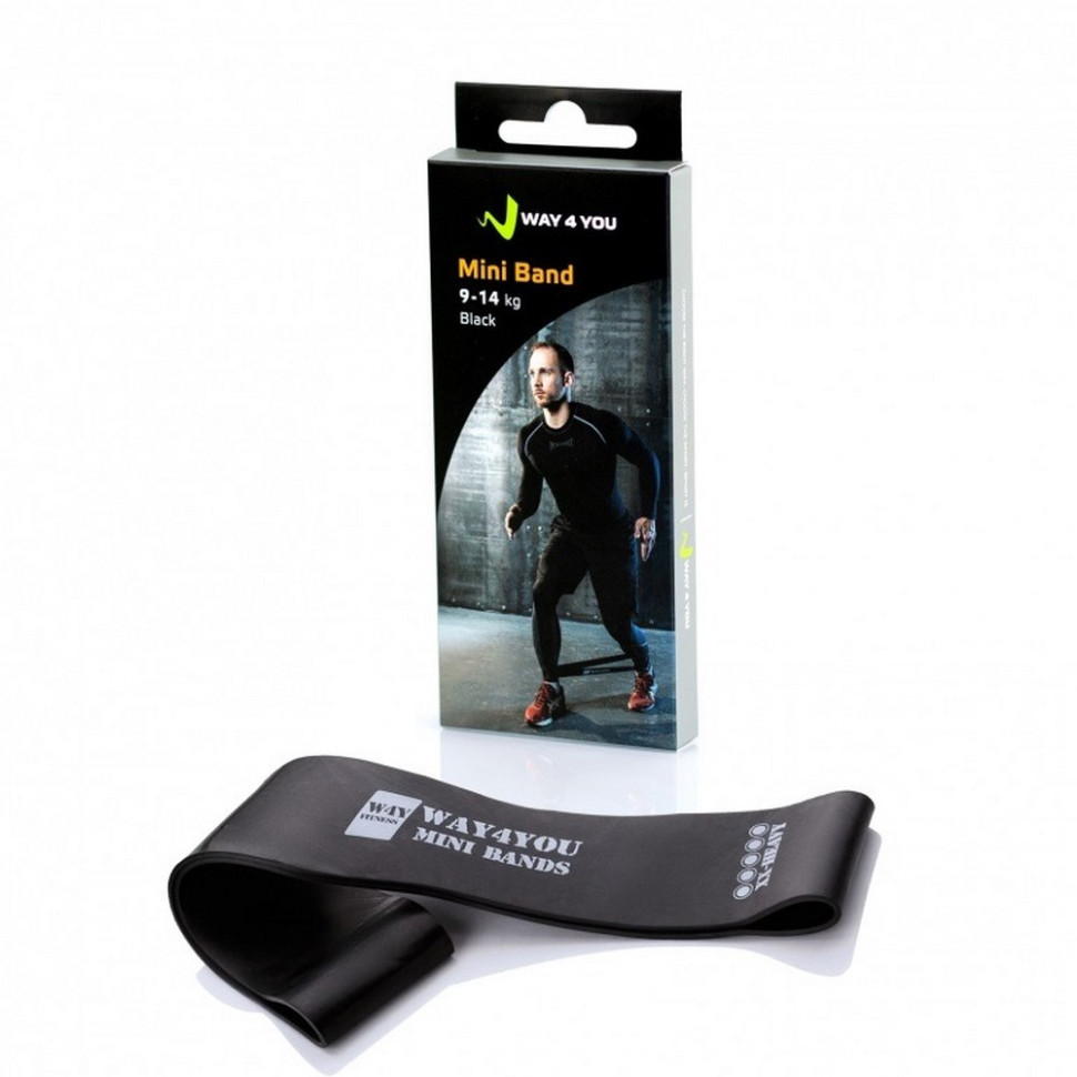 Эспандер для ног Mini Bands Way4you w40015 Черный 9 - 14 кг