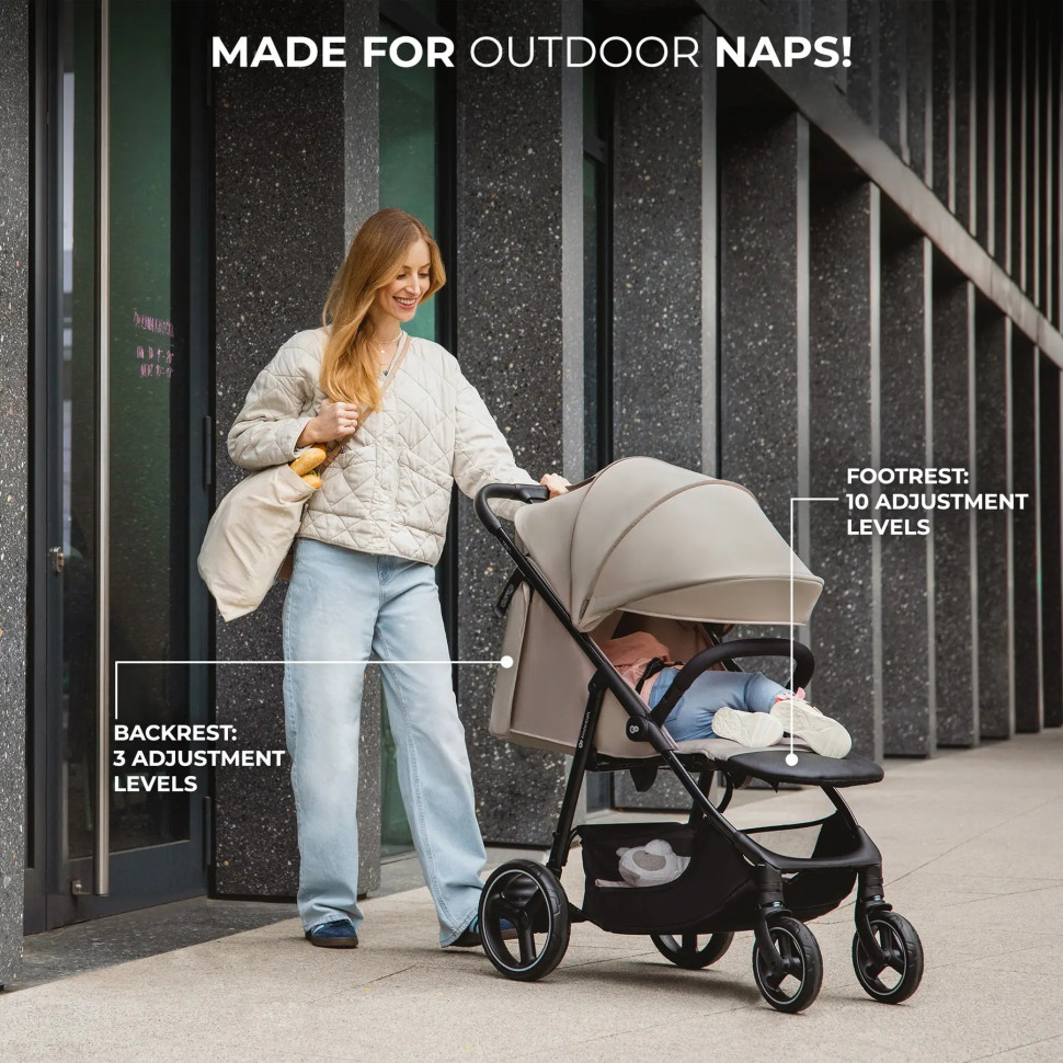Прогулочная детская коляска Trig 3 Granite Grey Kinderkraft KSTRIG03GRY0000