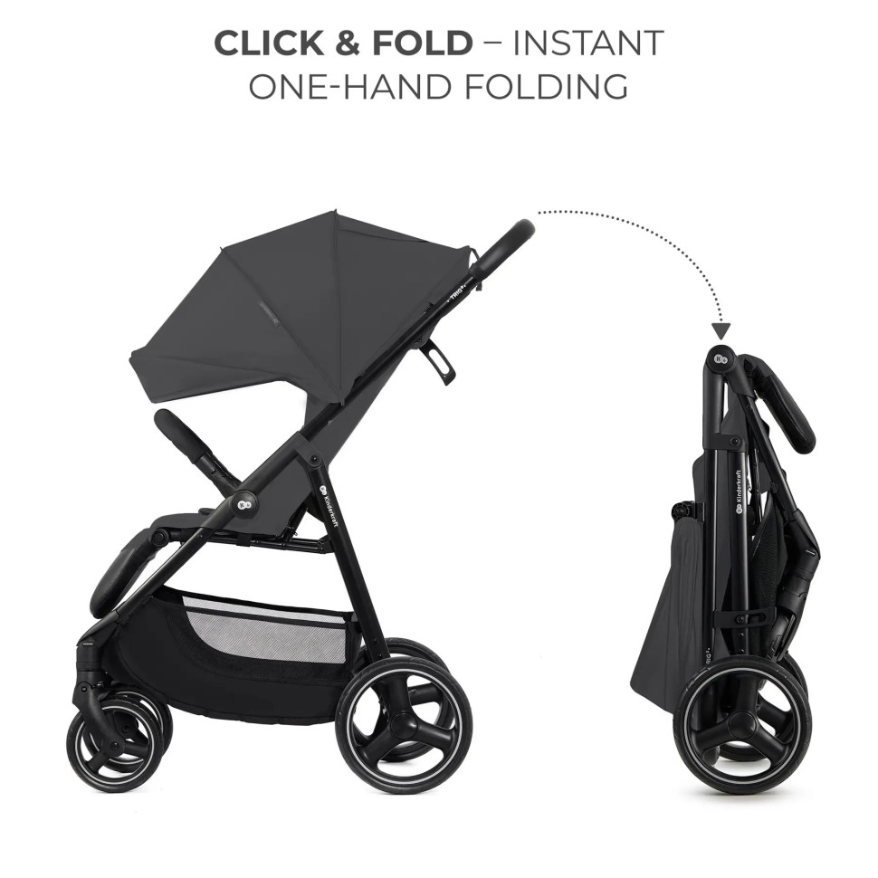 Прогулочная детская коляска Trig 3 Granite Grey Kinderkraft KSTRIG03GRY0000
