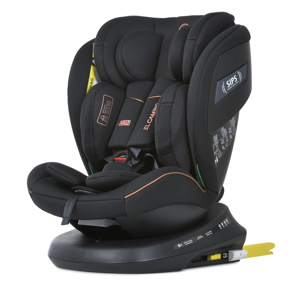 Автокрісло I-CON El Camino ME 1117 Black Striped, група 0+/1-2-3, isofix, поворот 360