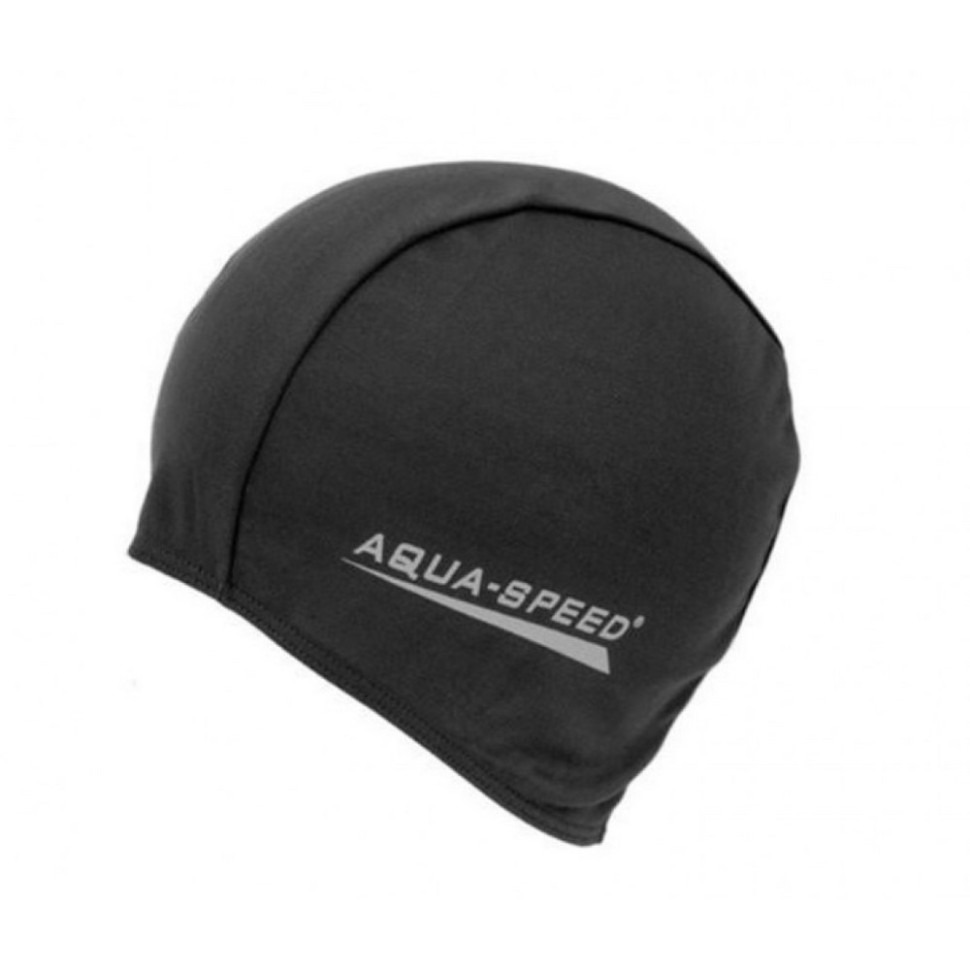 Шапка для плавания POLYESTER CAP 5762 Aqua Speed 091-07 черный, OSFM