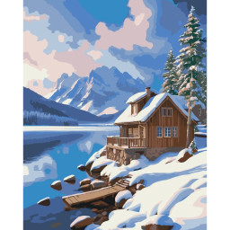 Картина по номерам "Зимнее спокойствие" Art Craft 11058-AC 40х50 см Картина по номерам "Зимнее спокойствие" Art Craft 11058-AC 40х50 см