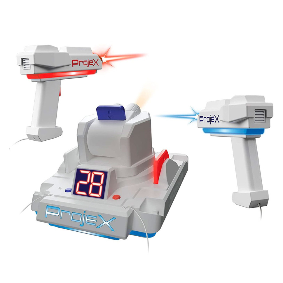 Игровой набор для лазерных боев - ПРОЕКТОР LASER X ANIMATED Laser X 52608 (2 игр. бластера, 3 слайда-цели)