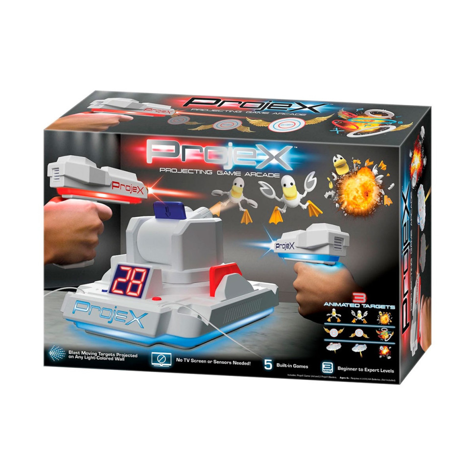 Игровой набор для лазерных боев - ПРОЕКТОР LASER X ANIMATED Laser X 52608 (2 игр. бластера, 3 слайда-цели)