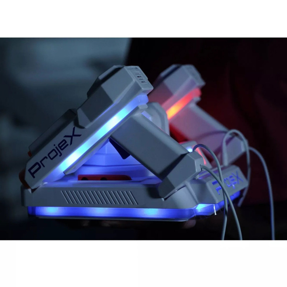 Игровой набор для лазерных боев - ПРОЕКТОР LASER X ANIMATED Laser X 52608 (2 игр. бластера, 3 слайда-цели)