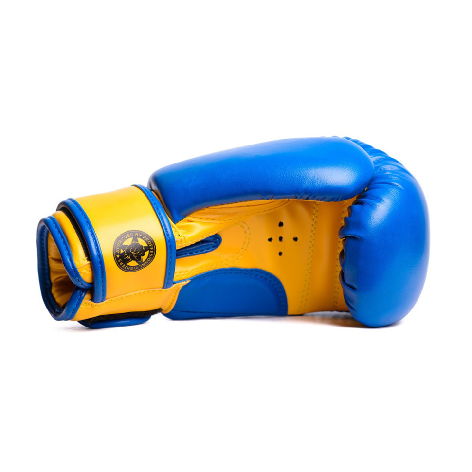Боксерские перчатки JR Classic PowerPlay PP_3004JR_8oz_Blue/Yellow, Сине-желтые, 8 унций