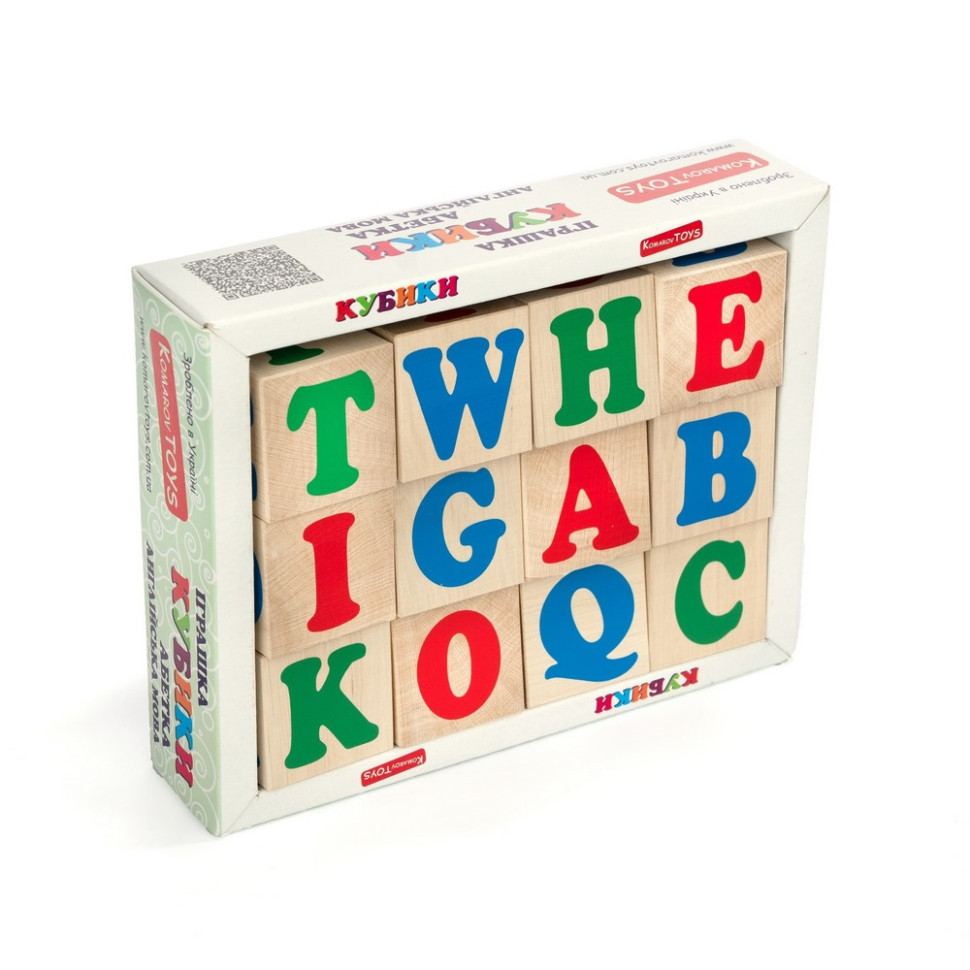Детские деревянные кубики 