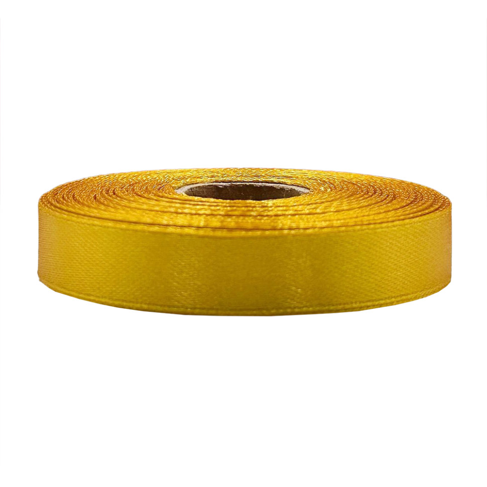 Атласная лента для рукоделия Bambi АБ-607, 1,2 см x 23 м, Золотой