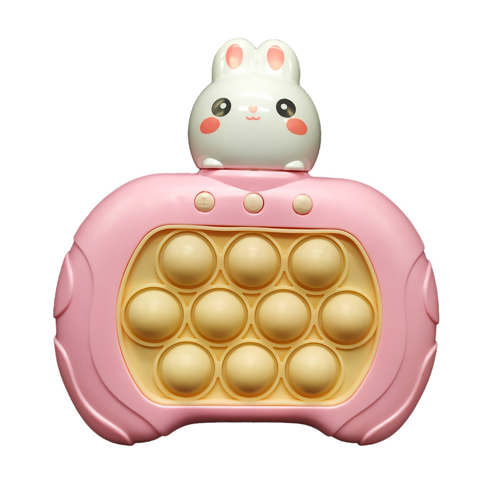 Електронна приставка антистрес Pop It Bambi 19629K консоль Quick Push Puzzle Game Fast