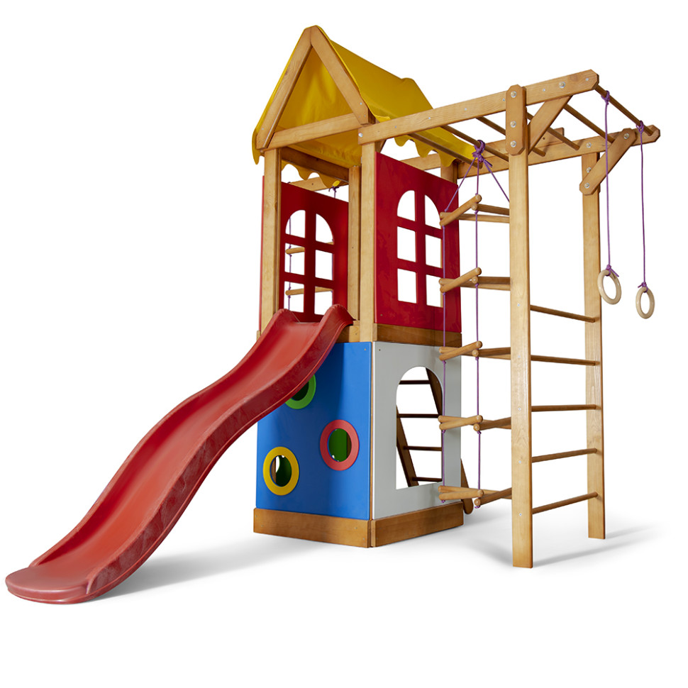 Дитячий ігровий комплекс SportBaby Babyland-23 з гіркою та кільцями