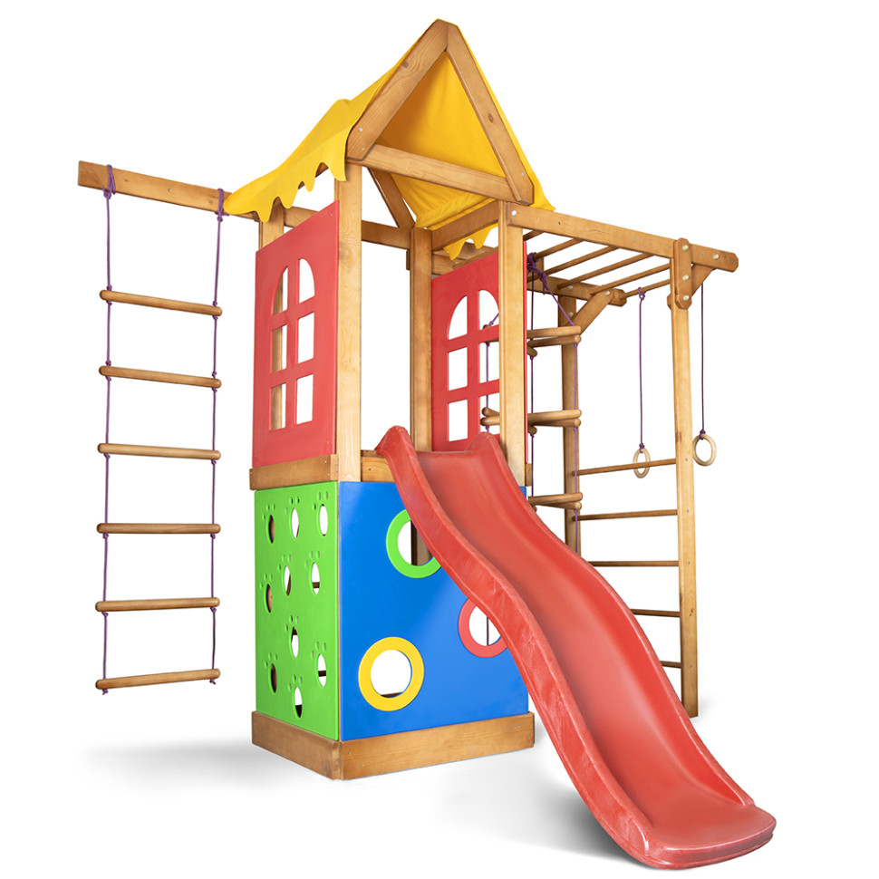 Дитячий ігровий комплекс SportBaby Babyland-23 з гіркою та кільцями