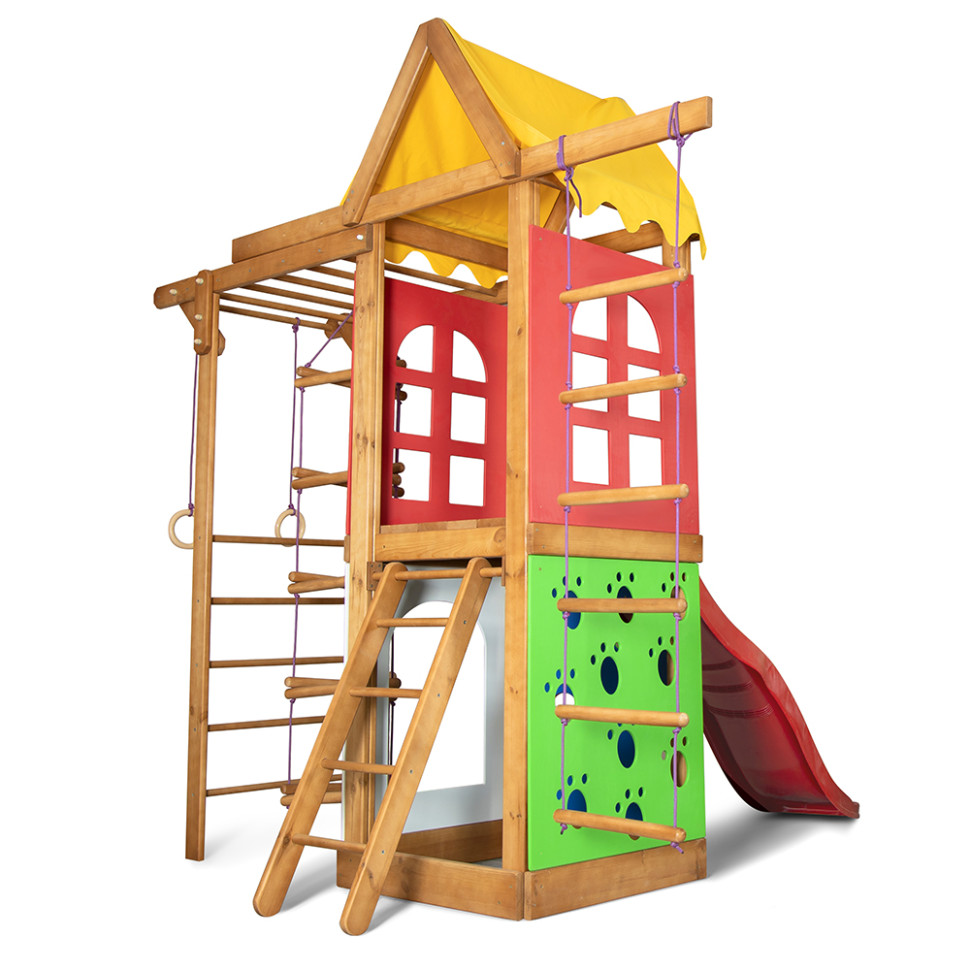 Дитячий ігровий комплекс SportBaby Babyland-23 з гіркою та кільцями