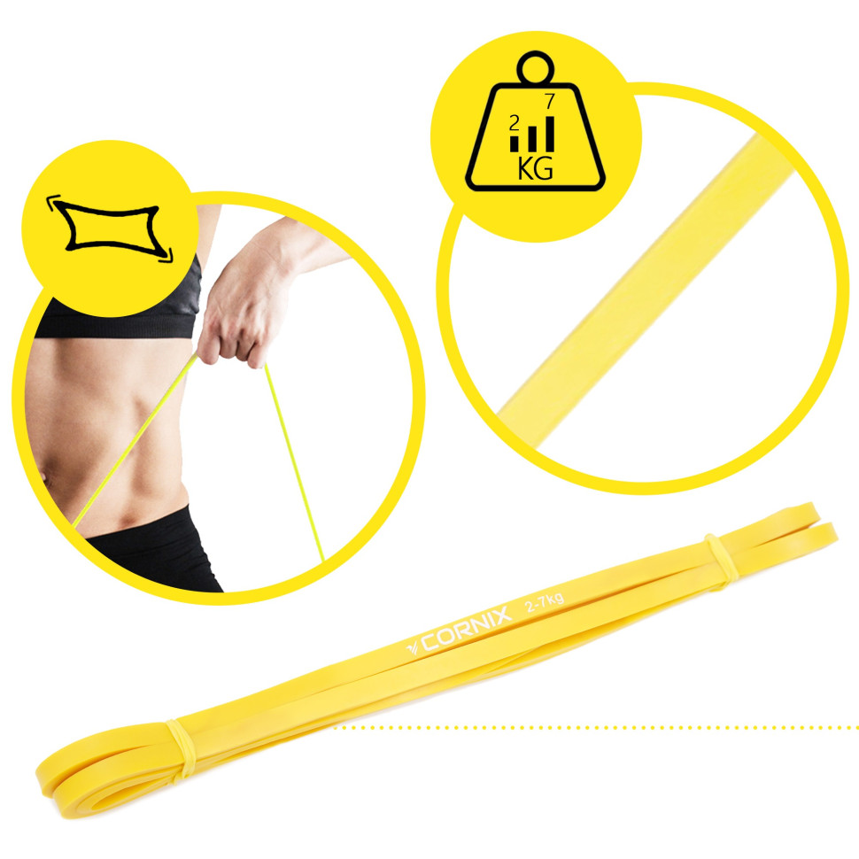 Эспандер-петля (резинка для фитнеса и спорта) Power Band Cornix XR-0057, 2-7 кг 6,4 мм