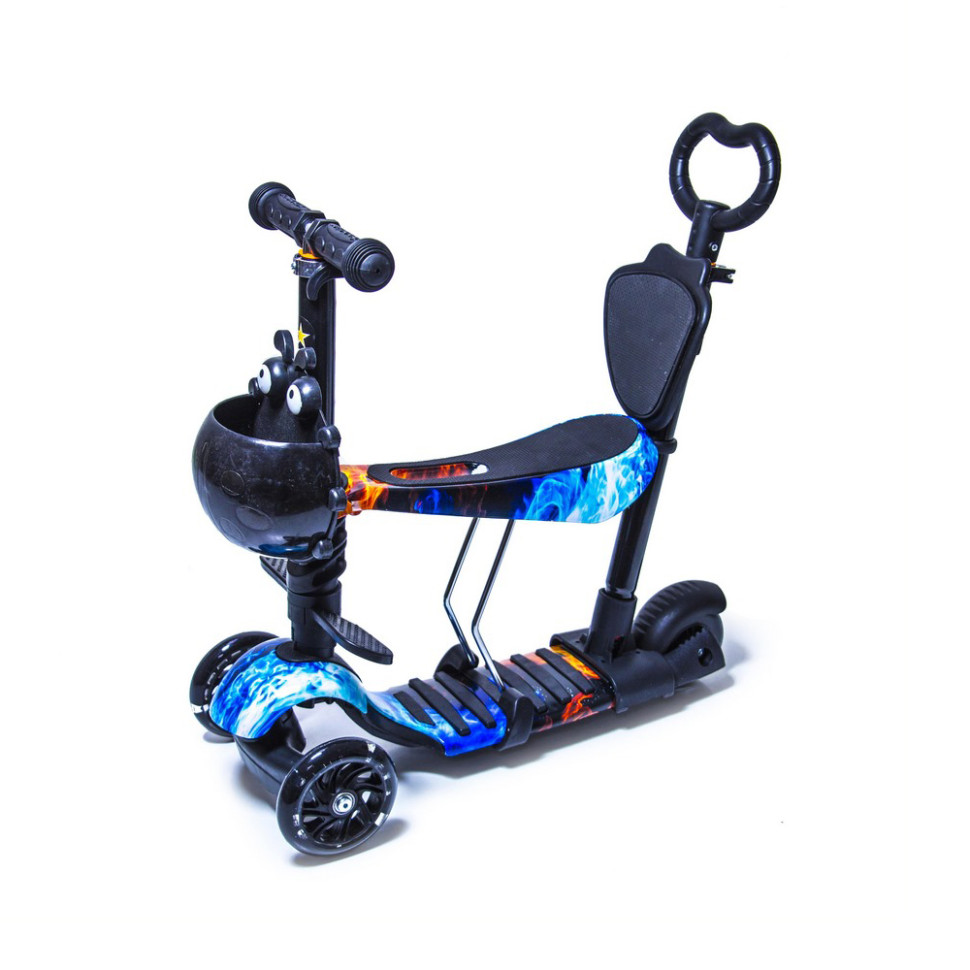 Самокат детский 3-х колесный 5 в 1 Fire and Ice Bambi 883545660 до 50 кг