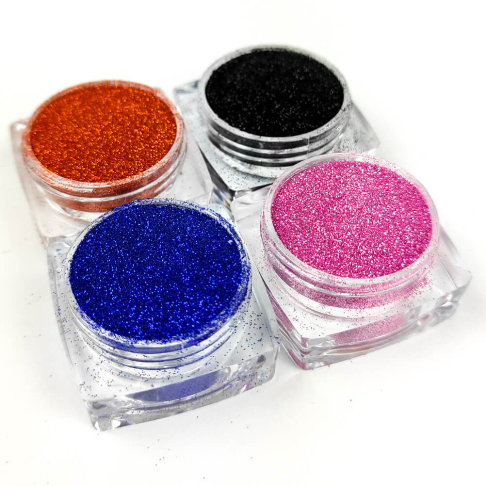 Набір гліттера для біо-тату «Базовий №1» Fresh Tattoo glitter-set-4x-1, 4 кольори 