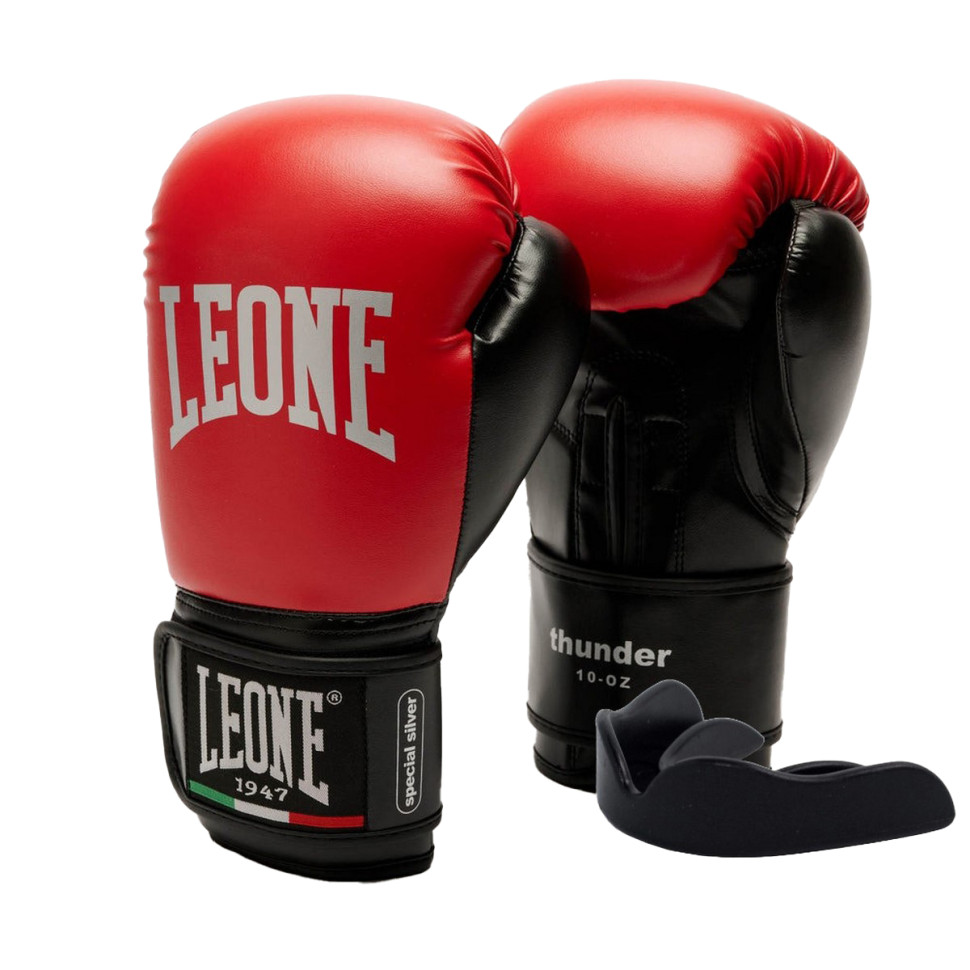 Боксерські рукавиці GN383 THUNDER Leone GN383_Red_10oz 10 унцій (капа в комплекті)