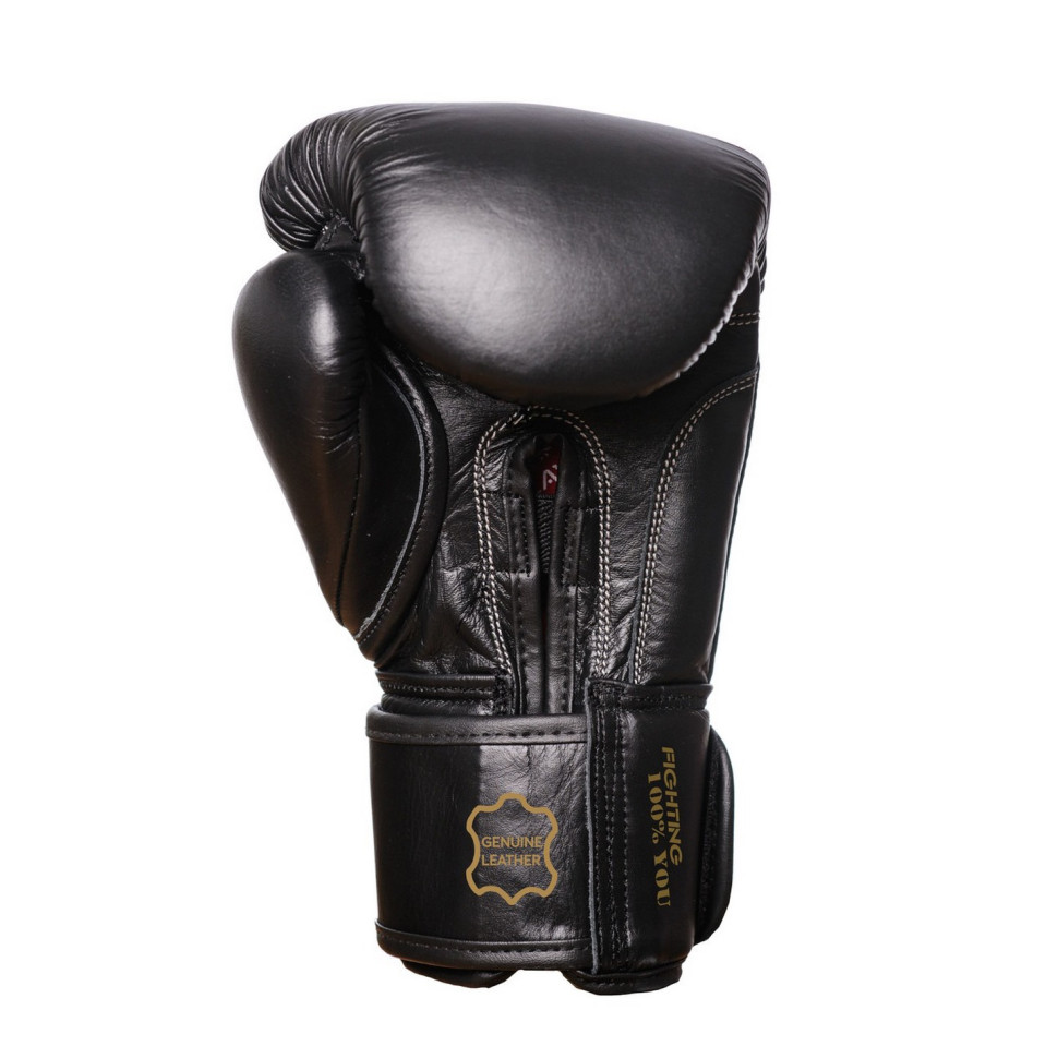 Боксерські рукавички Indiana PowerPlay PP_3014_16oz_Black, Чорні, (натуральна шкіра) 16 oz