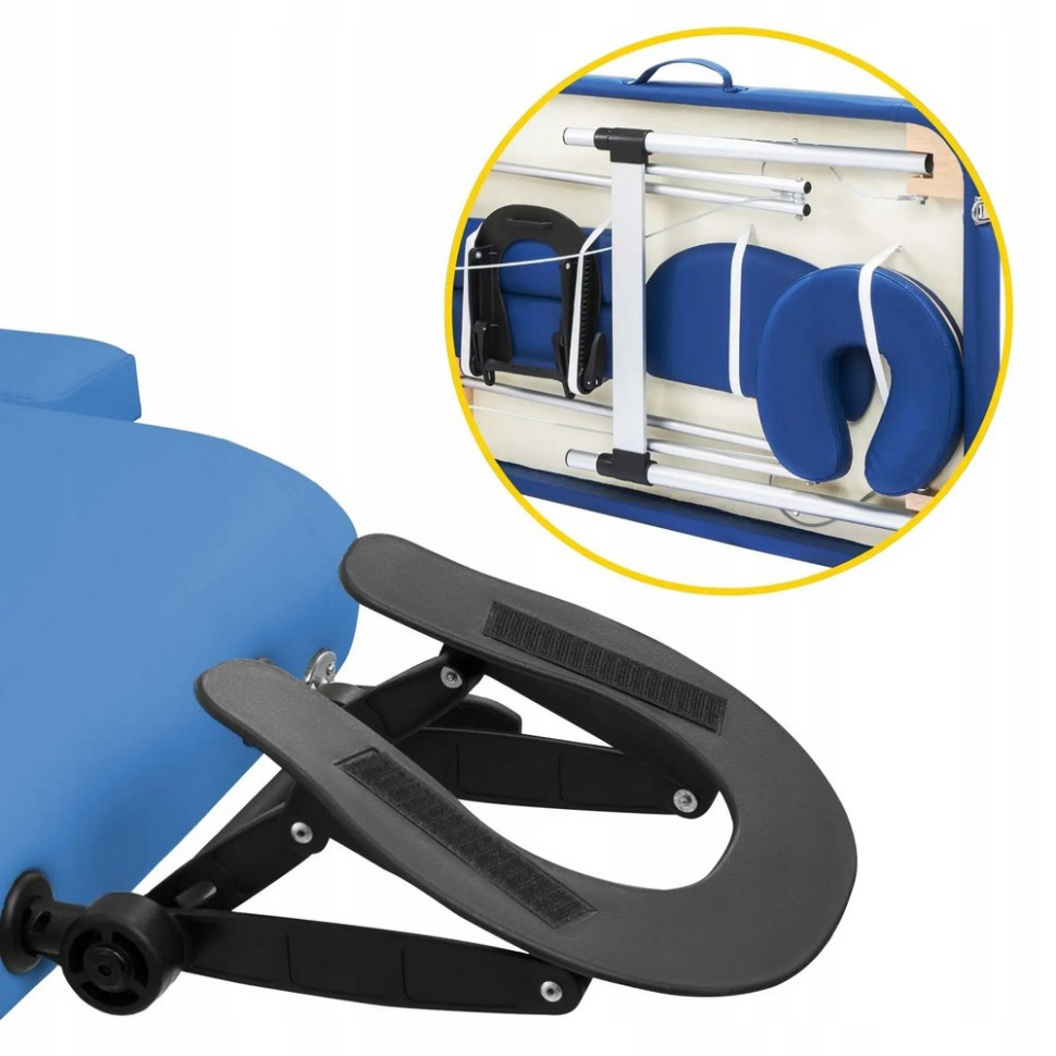 Масажний стіл складаний Massage Table Alu W60 4FIZJO TABLEW60BLUE, Blue