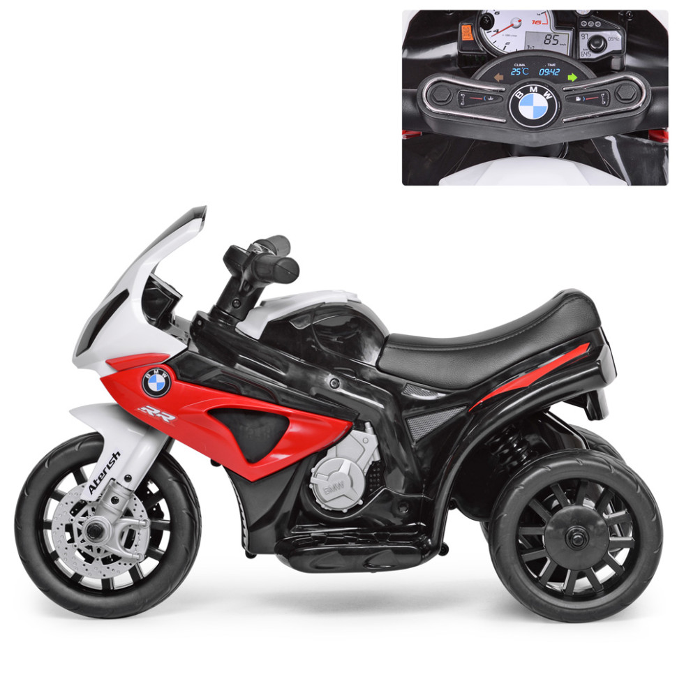 Дитячий електромобіль Мотоцикл Bambi JT5188L-3 BMW до 20 кг