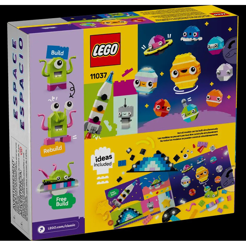 Конструктор LEGO Classic Творчі космічні об`єкти 11037, 450 деталей