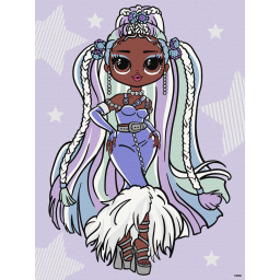 Картина по номерам "L.O.L. Surprise! O.M.G. Fashion show Lady Braids" Идейка KHO6272, 30х40 см