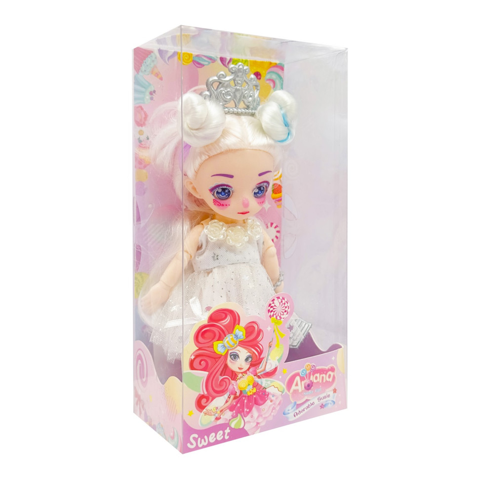 Дитяча шарнірна лялька Bambi DH2367-1 миле вбрання, розмір 16 см