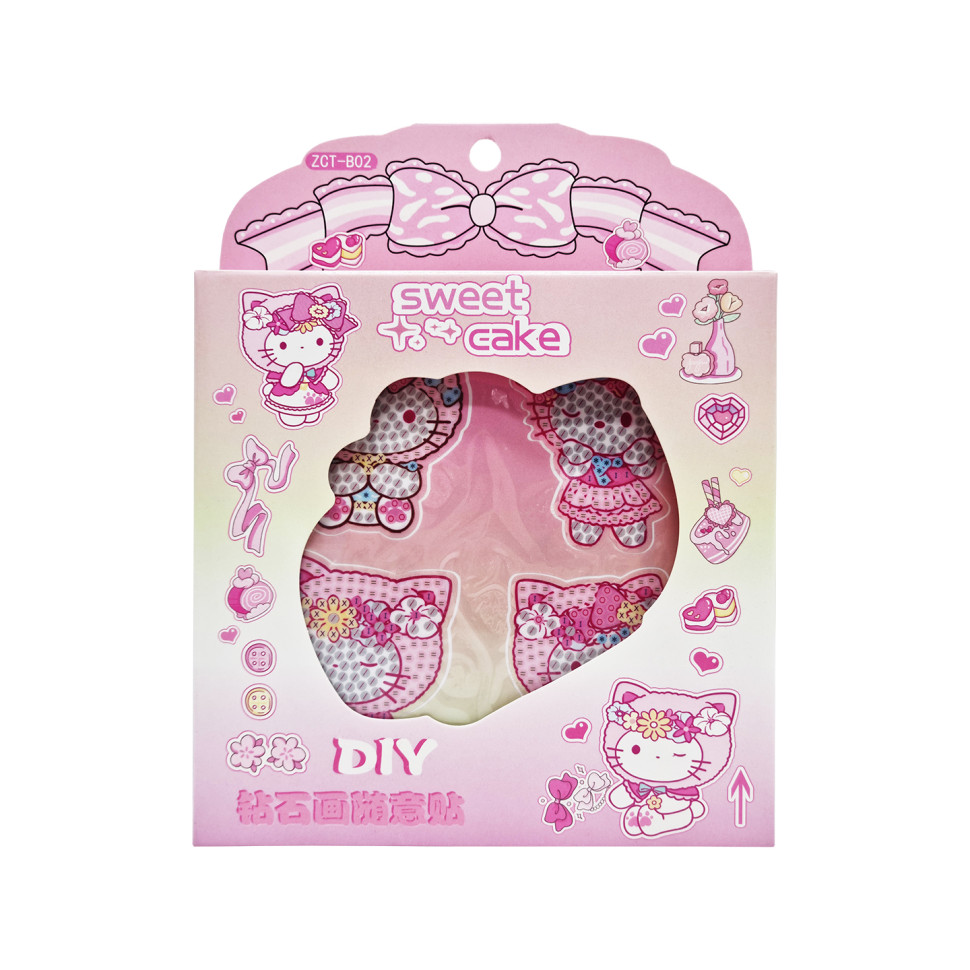 Детские алмазные наклейки Bambi  ZCT-B02, 4 картинки