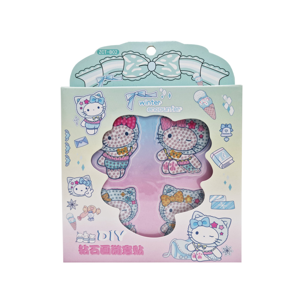 Детские алмазные наклейки Bambi  ZCT-B02, 4 картинки
