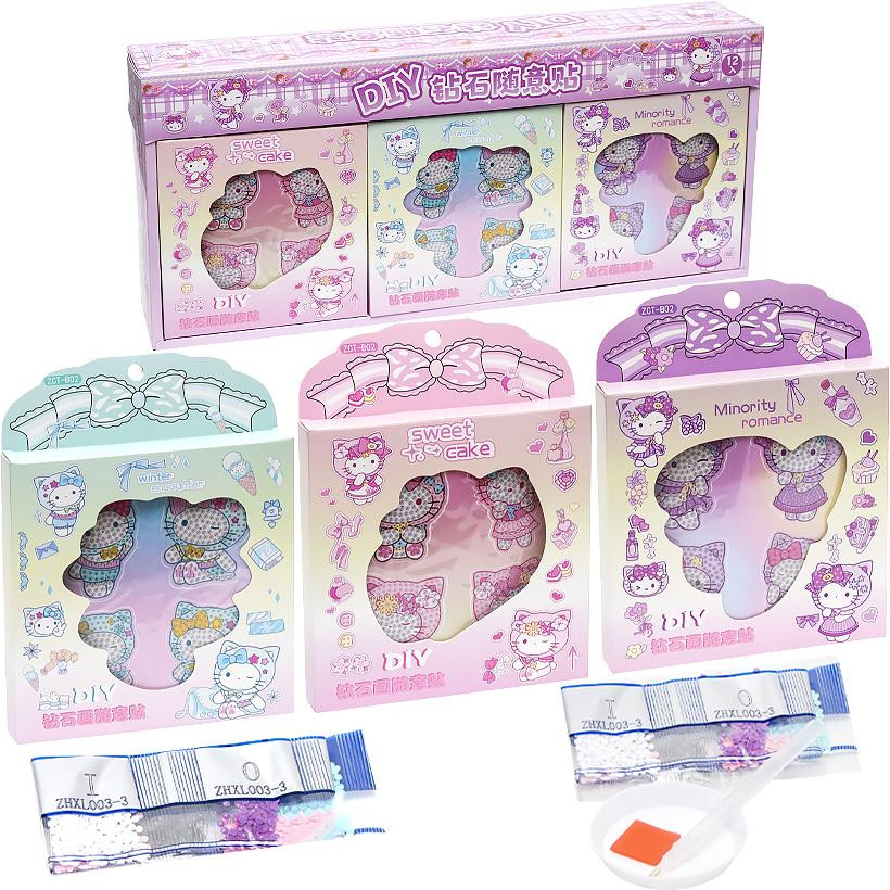 Детские алмазные наклейки Bambi  ZCT-B02, 4 картинки