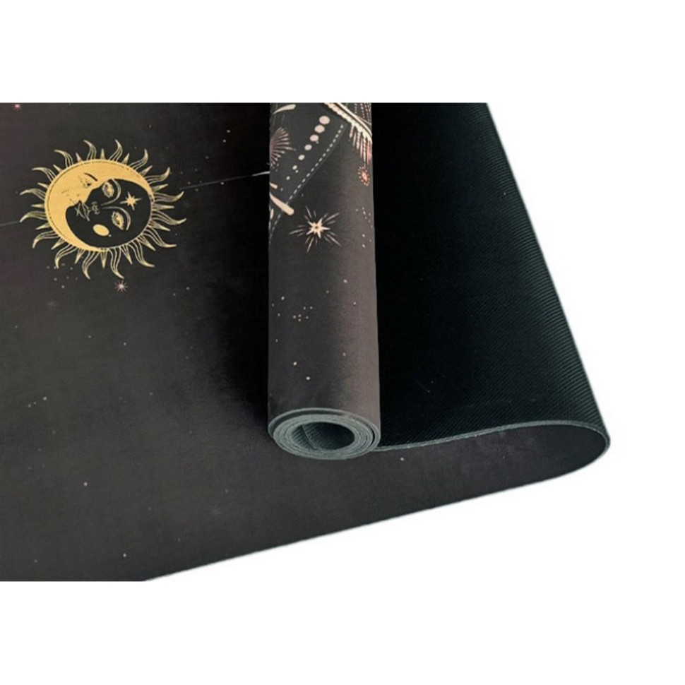 Килимок для йоги BlackMoon EasyFit EF-1926-2 чорний 183 x 61 x 3 см