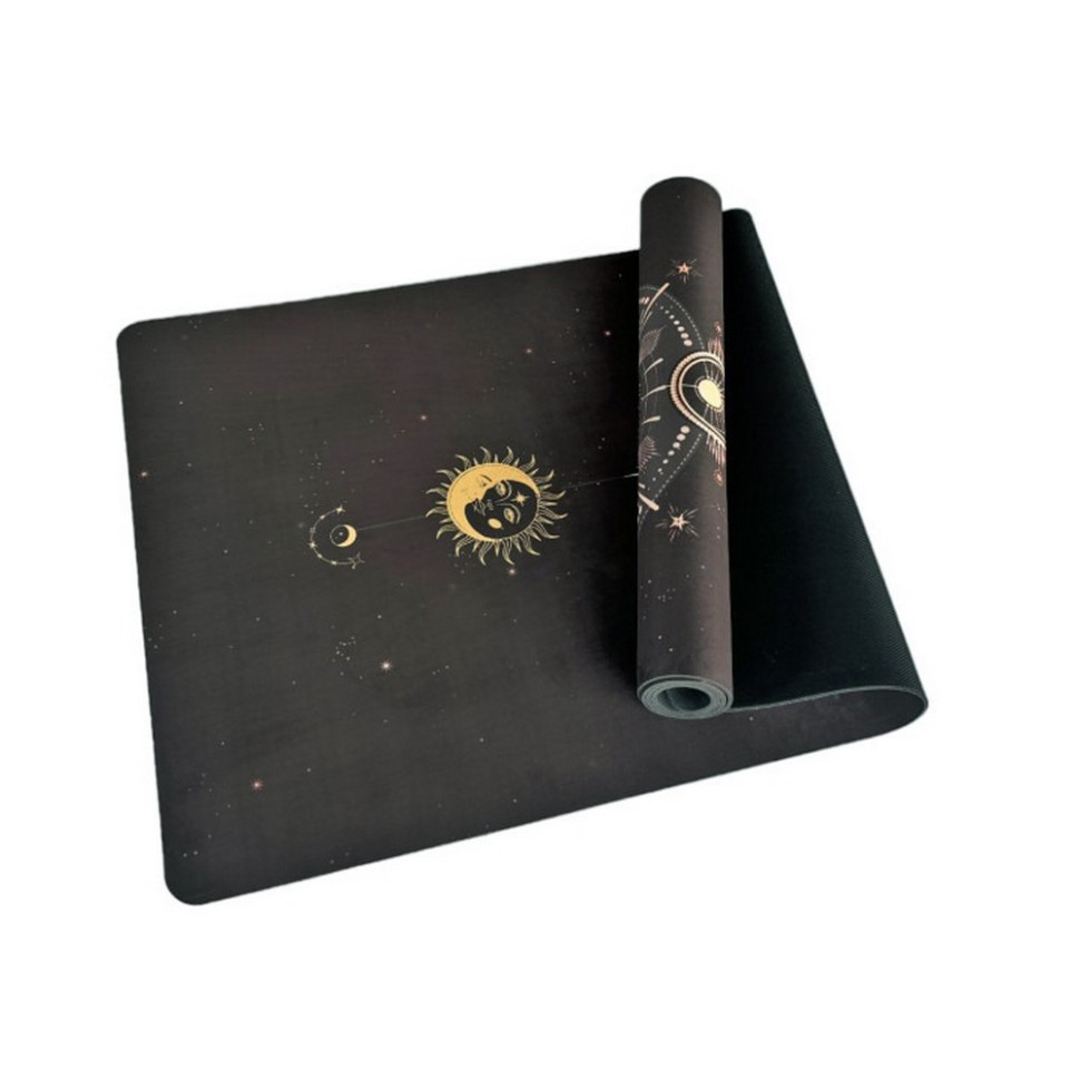 Килимок для йоги BlackMoon EasyFit EF-1926-2 чорний 183 x 61 x 3 см