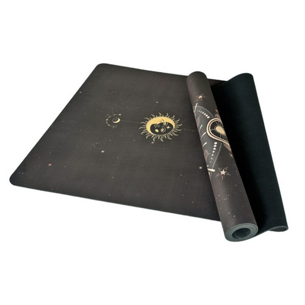 Килимок для йоги BlackMoon EasyFit EF-1926-2 чорний 183 x 61 x 3 см