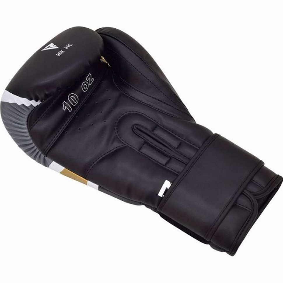 Боксерські рукавиці F7 Ego RDX Inc Limited BGR-F7BGL-10oz, Black Golden 10 унцій (капа в комплекті)