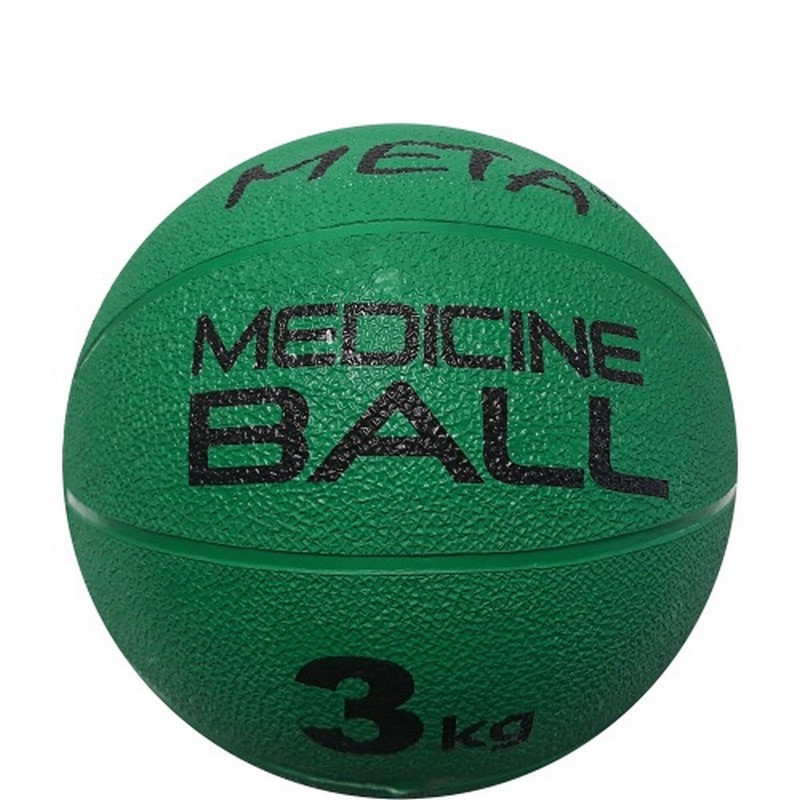 Медбол Colour Medicine Ball 3 kg Meta 3000300100 зеленый 23 см