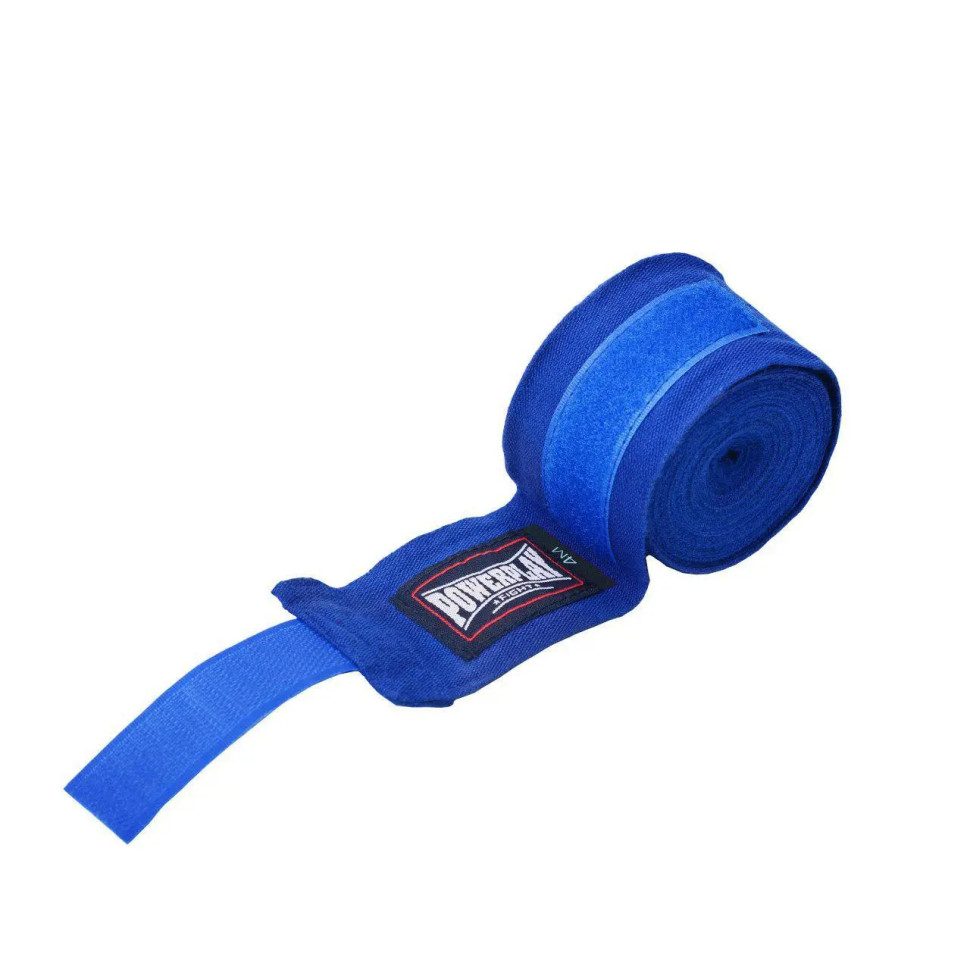Бинты для бокса PowerPlay PP_3047_4m_Blue, Сині (4м)