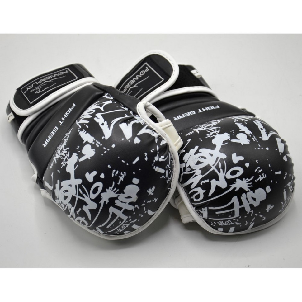 Рукавички для єдиноборств 3092 PowerPlay PP_3092krt_M_bl/white, розмір M